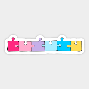 Puzzle Pride Sticker